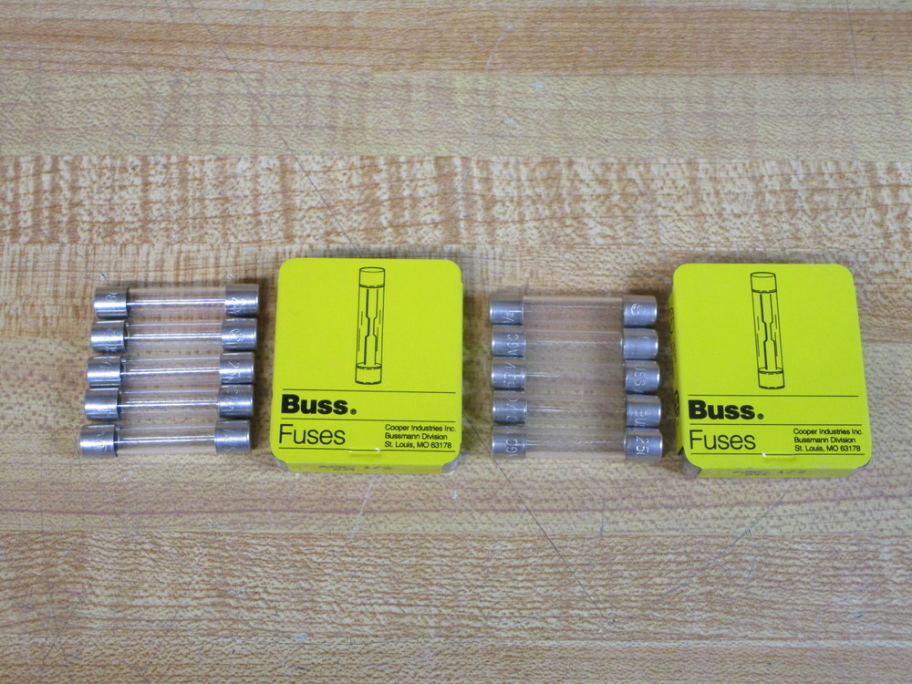 Buss AGC-1/2 Bussmann Fuse 3AG Ref 4XH38 Jagged Element (Pack of 60)
