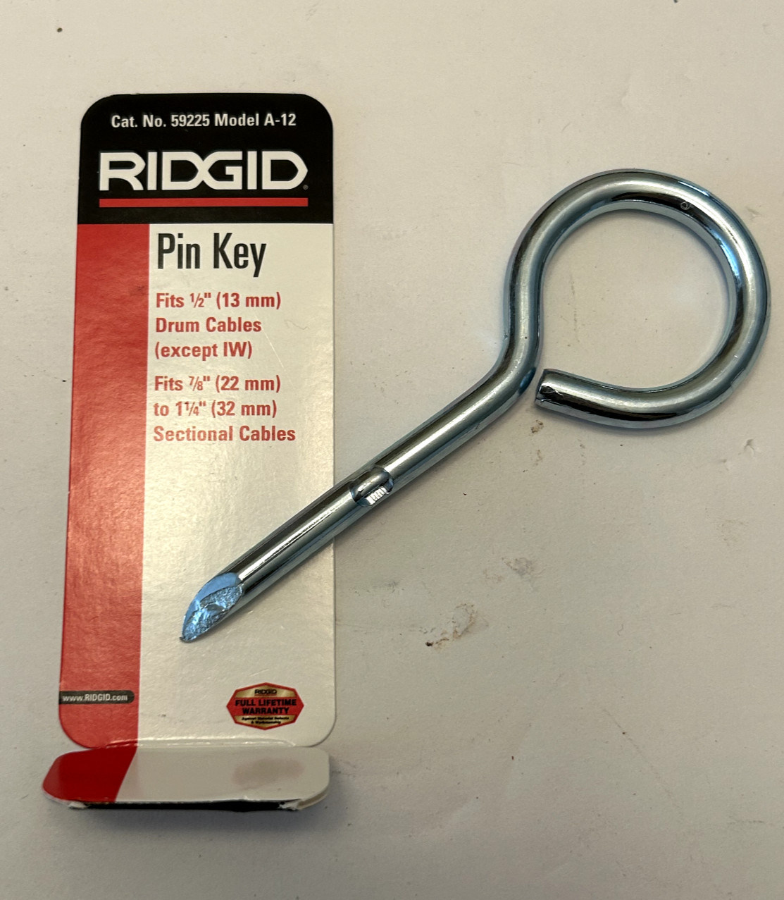 RIGID A-12 PIN KEY / Cat No 59225 – 5PCS – New