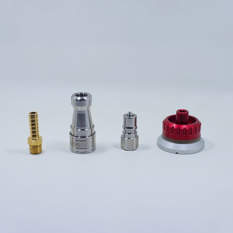 Vacuum self sealing adapter transfer valve Joint for cartbon fiber resin filling