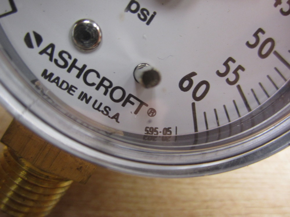 Ashcroft 20W1055 H 02L Pressure Gauge 0-60 PSI