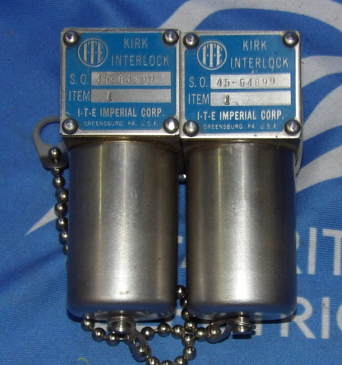 Lot of 2 I-T-E 485-64899 Kirk Interlock + 1 Year Warranty