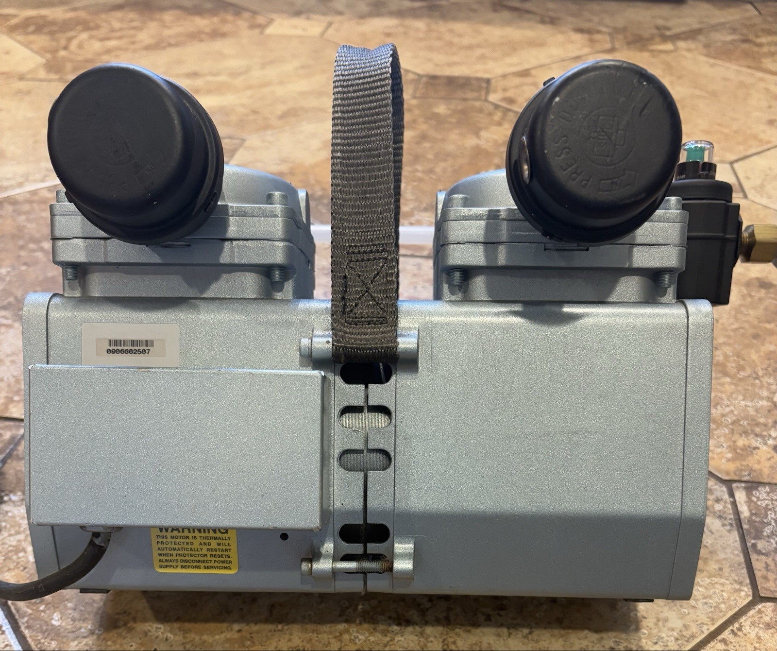 Set of Two-Air Compressor: Gast Model Number : BFB-DAA-P716A-EB