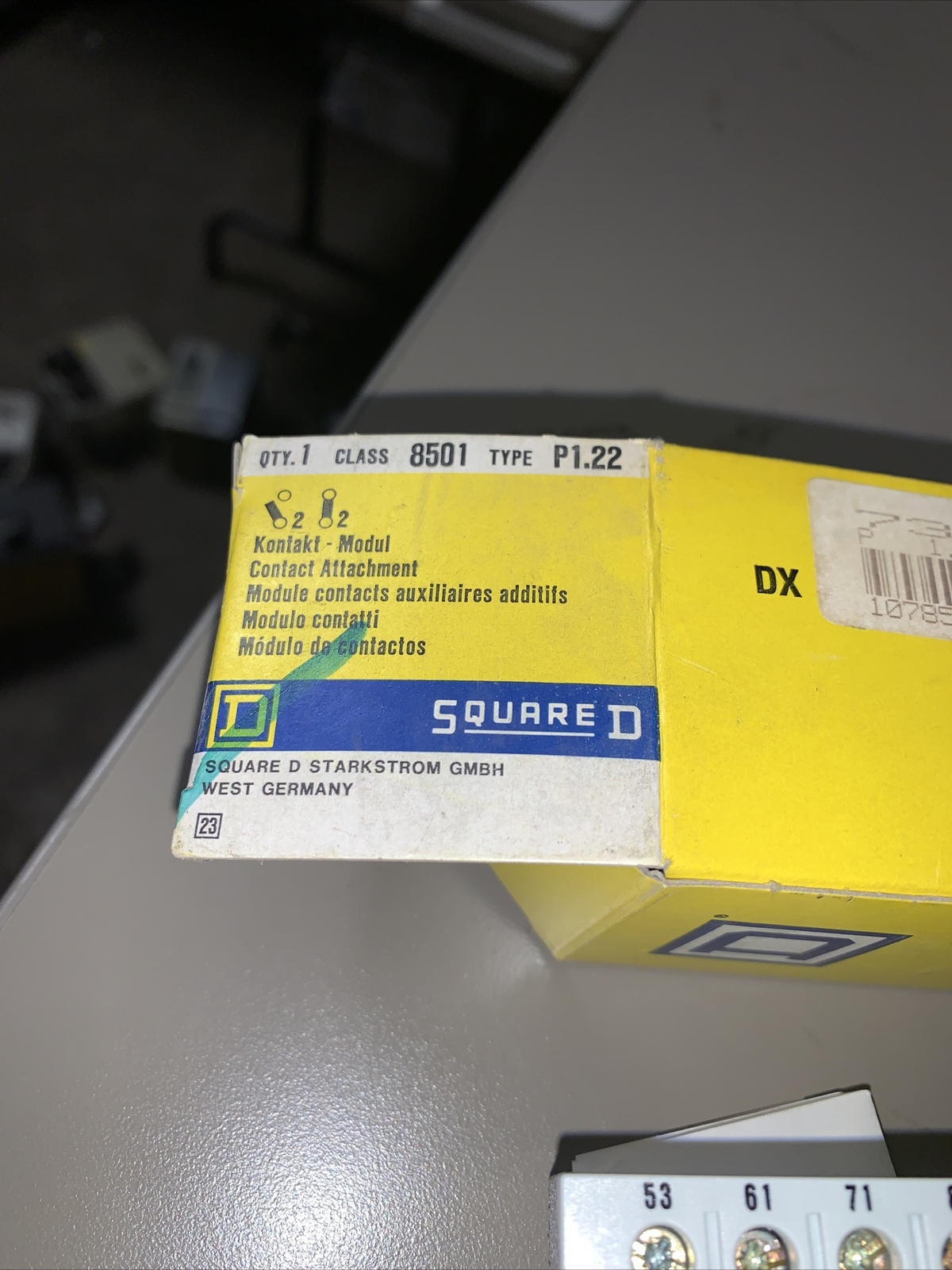 SCHNEIDER ELECTRIC 8501-P1.22 / 8501P122 (NEW OPEN BOX,