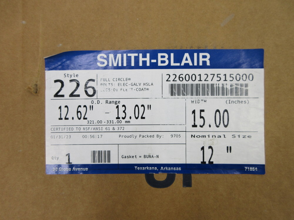 Smith-Blair 22600127515000 Full Circle Clamp 226