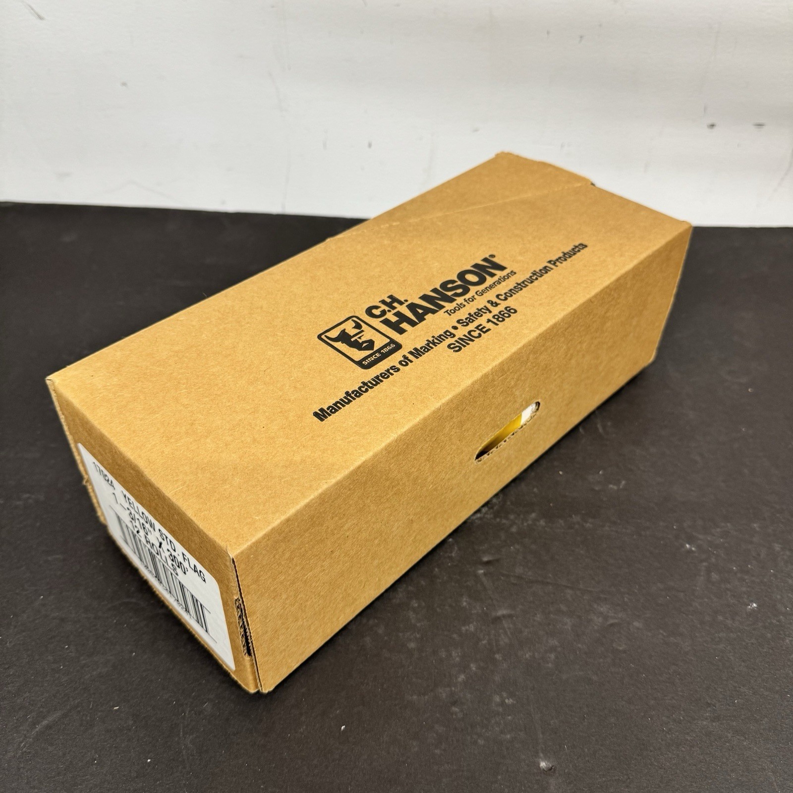 HANSON 17024 YELLOW STD. FLAG TAPE 1-3/16″ X 300′ ***(12-pack)***