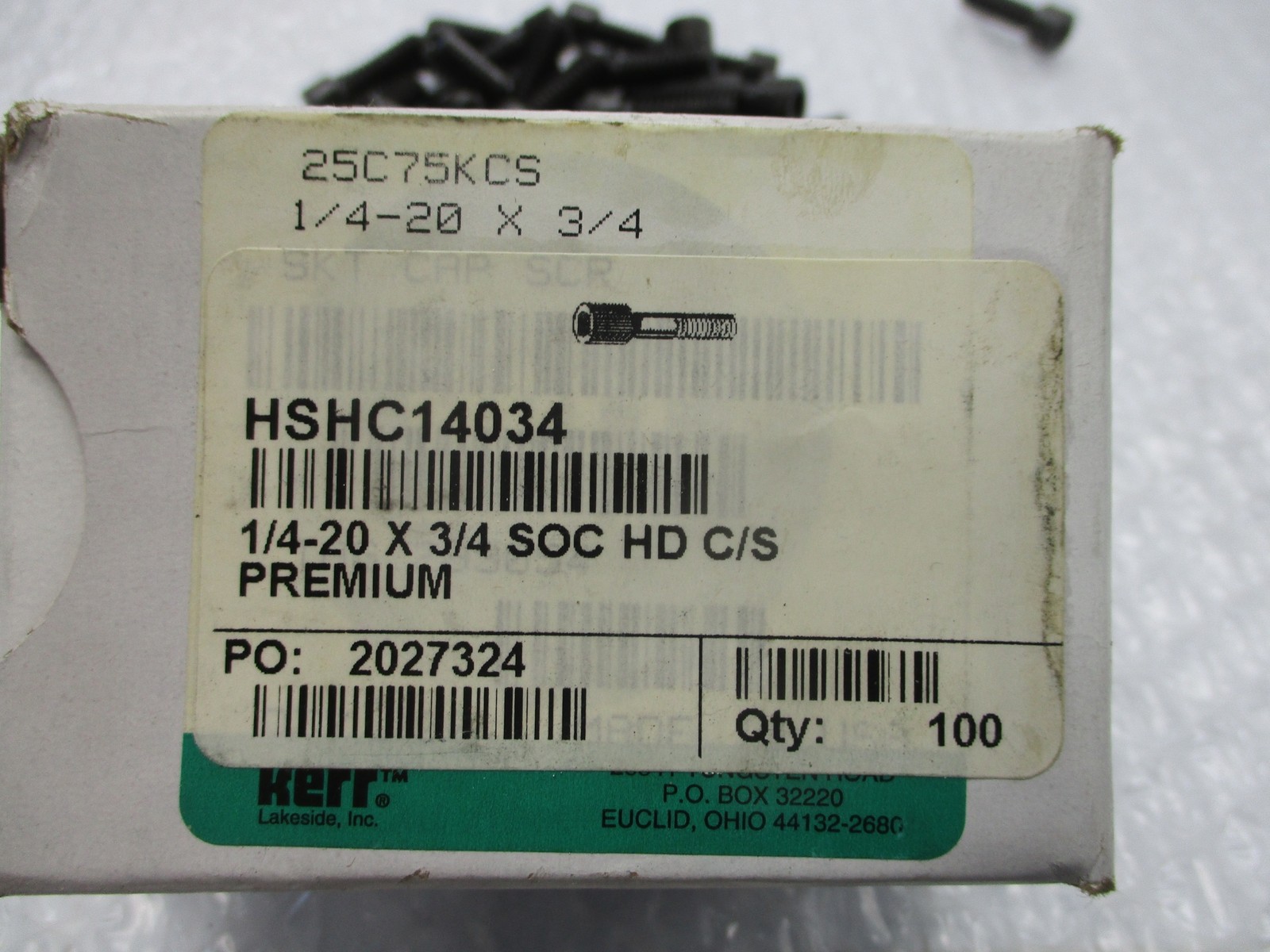 KERR HSHC14034 SCREWS PKG OF 100 NSMP