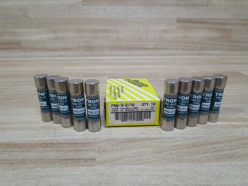 Buss FNQ-3-2/10 Bussmann Fuse Cross Ref 4XC53 (Pack of 30)
