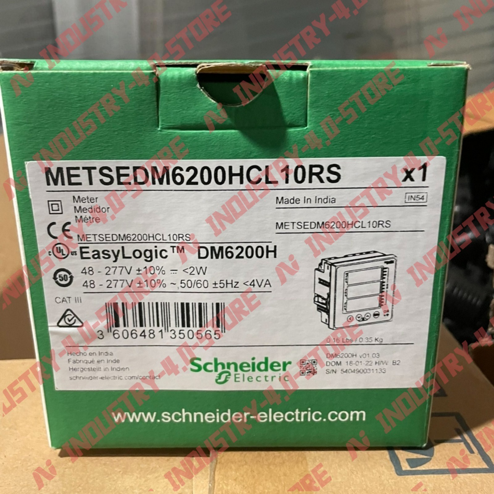 Schneider METSEDM6200HCL10RS DM6200H Power Energy Monitor Meter#1pcs new in box