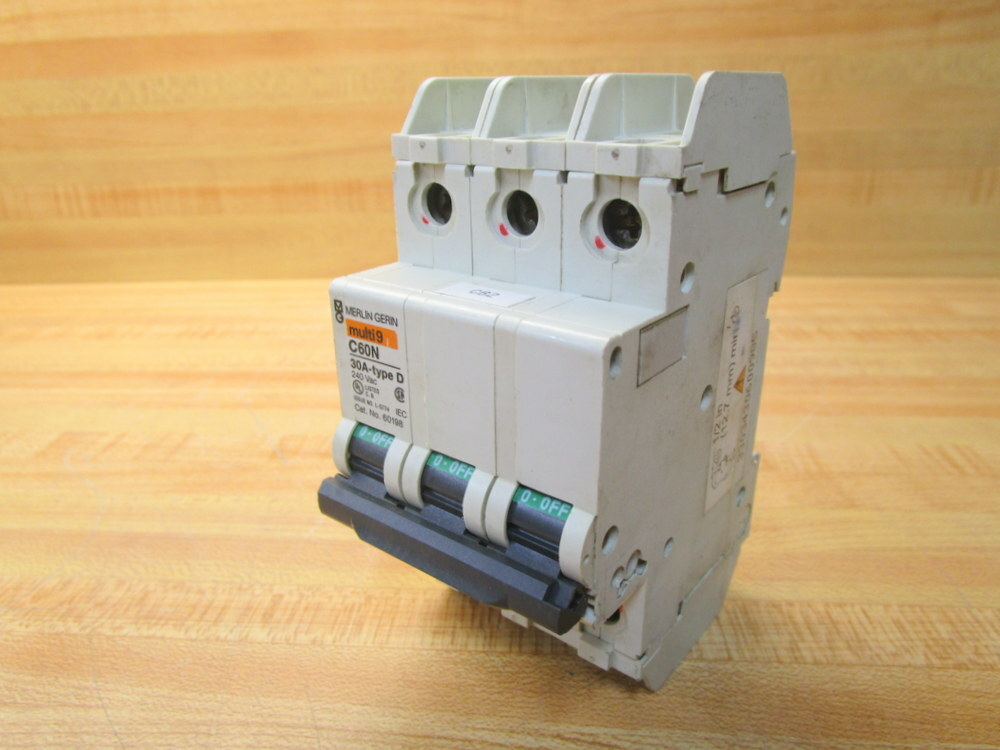 Merlin Gerin 60198 Square D Breaker 30A Schneider MG60198