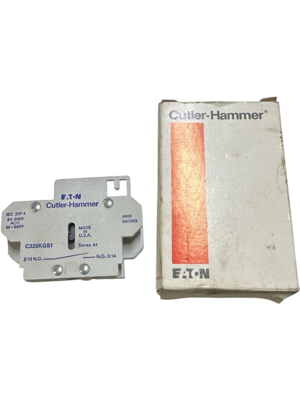Eaton, Cutler-Hammer C320KGS1/C320KGS4 Auxiliary Contact **SALE**