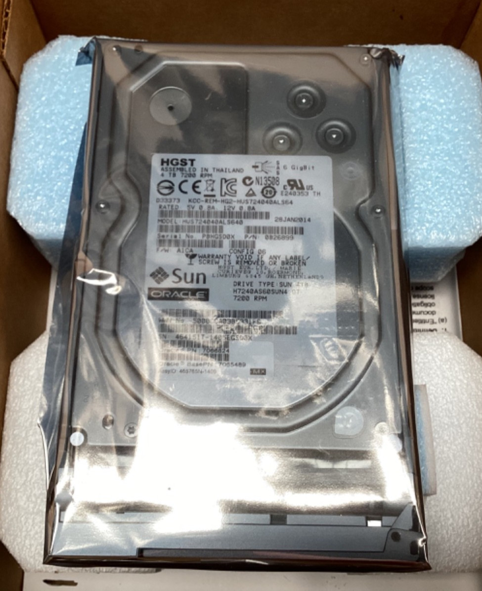 SUN ORACLE HUS724040ALS640 Hard Disk Drive 4TB / 64MB