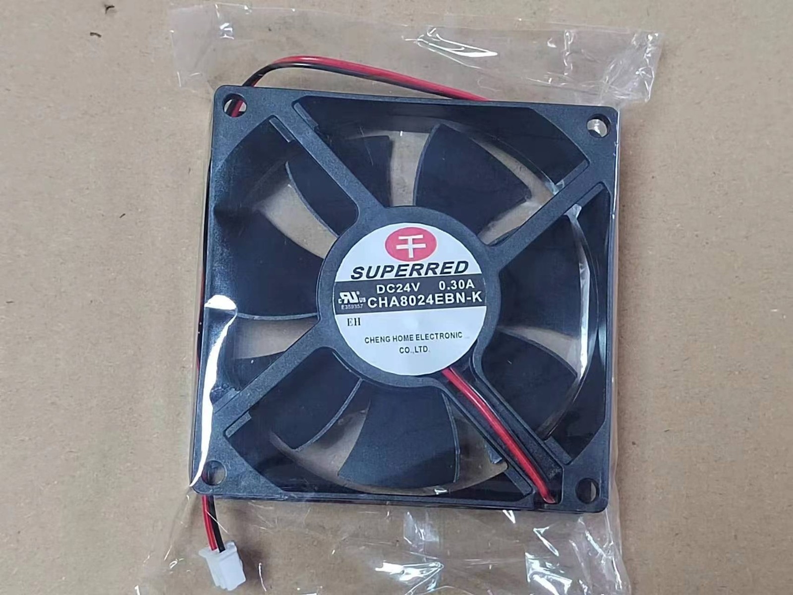 1PC SUPERRED DC24V 0.30A CHA8024EBN-K 8025 8CM inverter cooling fan