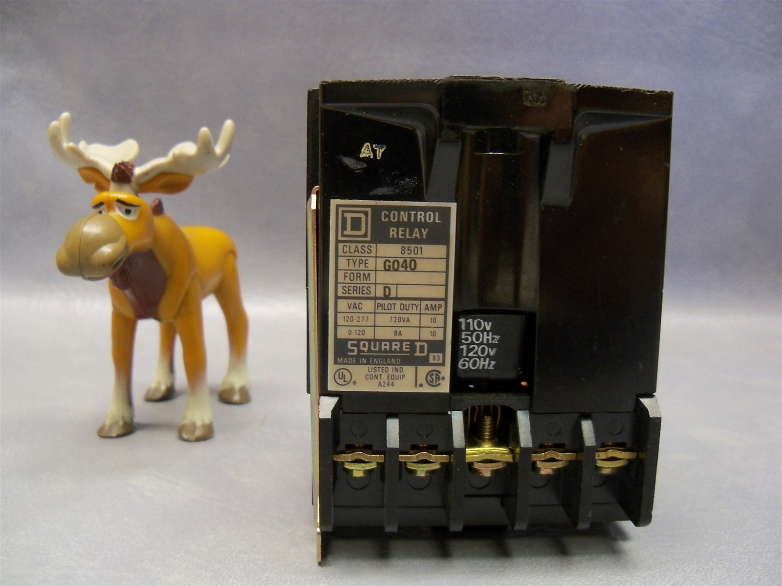 8501 G040 Square D Control Relay 110v / 120v coil 31021-400-60 ms
