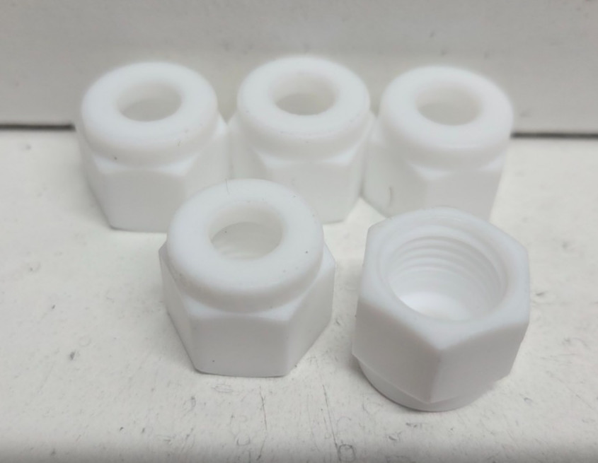 LOT OF 5 NEW NO BOX! SWAGELOK 1/4″ TUBE OD PTFE NUTS T-402-1