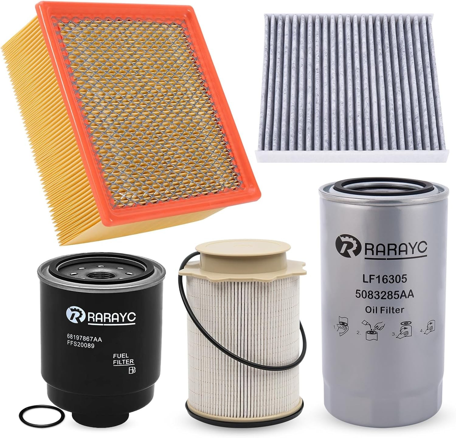 6.7L Cummins Fuel Filter Kit | Replacement for 2013-2018 Dodge Ram 2500 3500 450