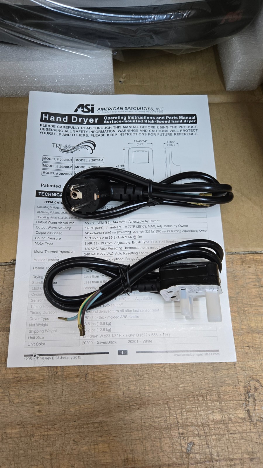 ASi Commercial Hand Dryer Roval 20200-2 Stainless Steel