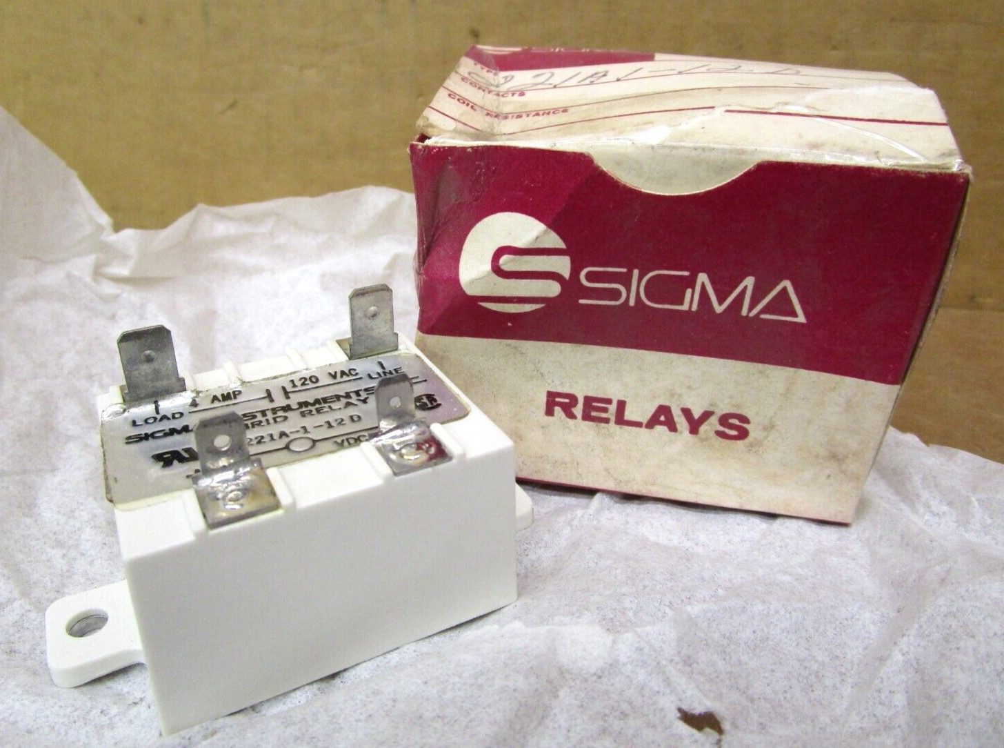 Sigma 221A-1-12D 4 Amp Hybrid Relay 51036LR