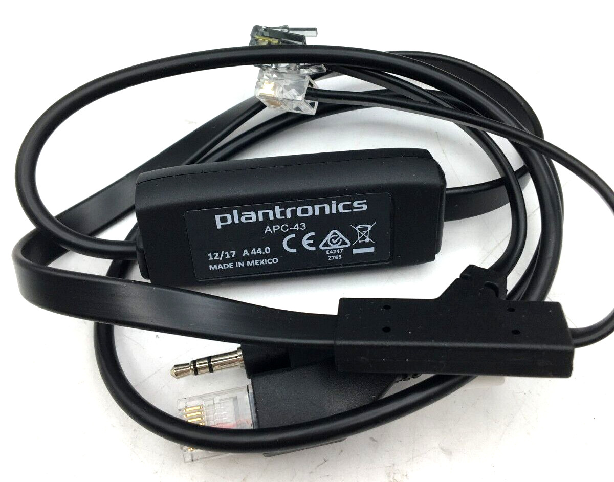 Plantronics Lot of 2 Switch Adapter APC-43 & Arm W Ring Extension Kit 71483-01