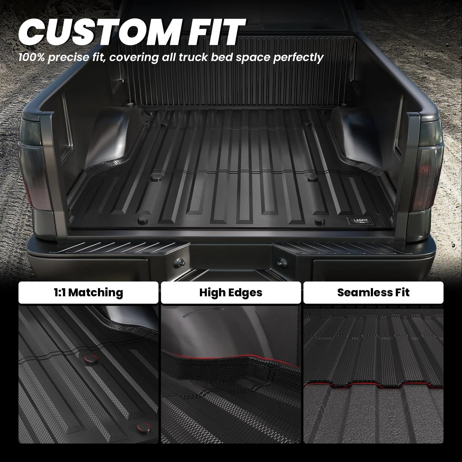 LASFIT 5.5FT Bed Mat Fit for Ford F-150 2004-2014 | Lincoln Mark LT 2006-2008 67