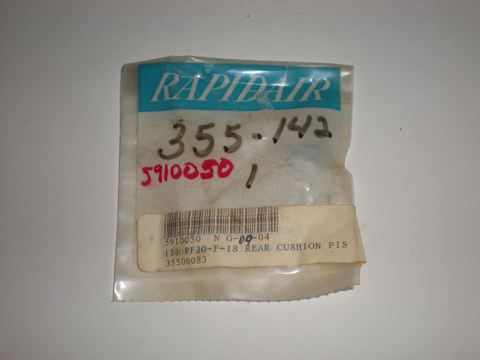 RAPIDAIR 37600029 5910067 TYPE 1 R SEAL PLATE GASKET NEW
