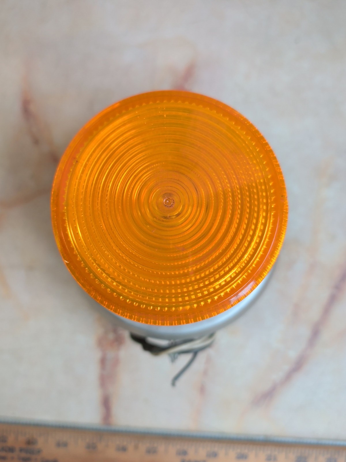 EDWARDS ADAPTABEACON 51A-G5-20W AMBER 24V AC FLASHING BEACON W/BASE MOUNTED HORN