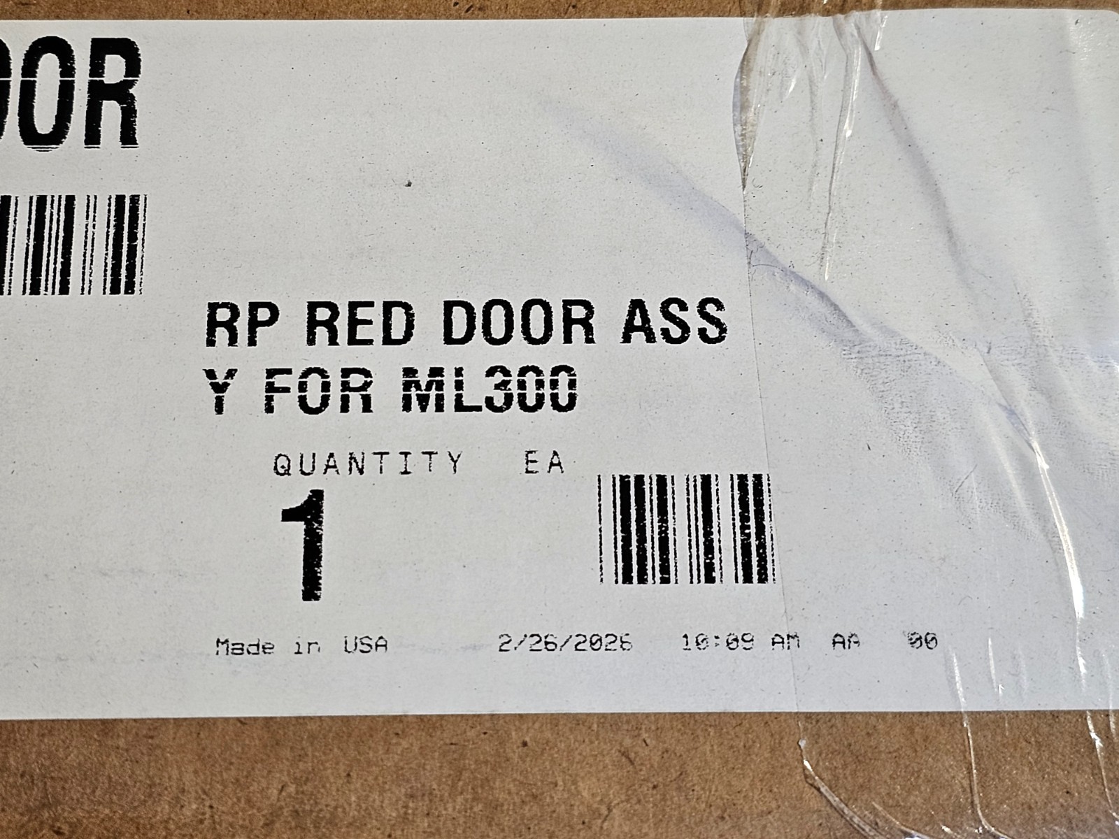 Metro RPML300-DOOR Replacement Red Door Assembly For ML300