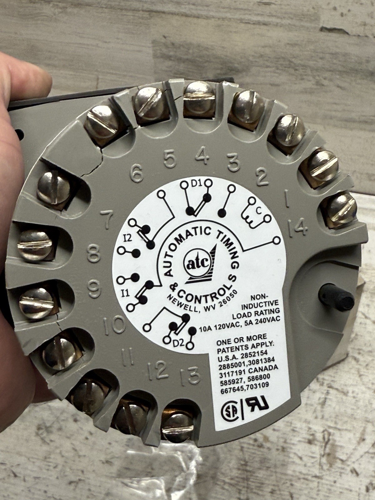 ATC 0-15 SEC TIME DEALY RELAY 3-0305E004A10PX New Defects
