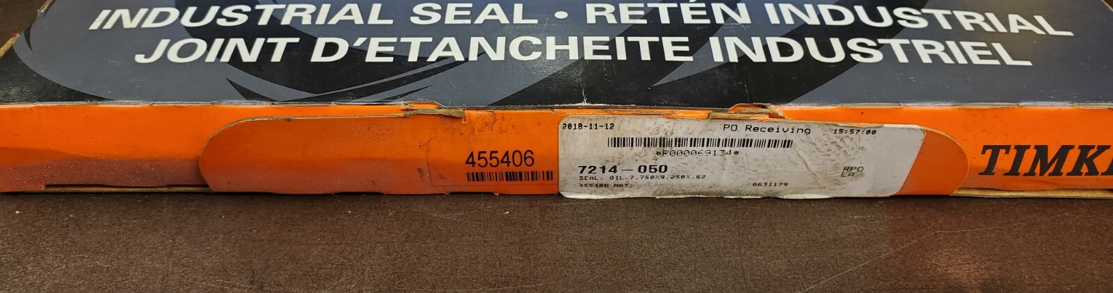 Timken 455406 Oil Seal 7.750×9.250x.62 -NEW- in Box Unused Surplus
