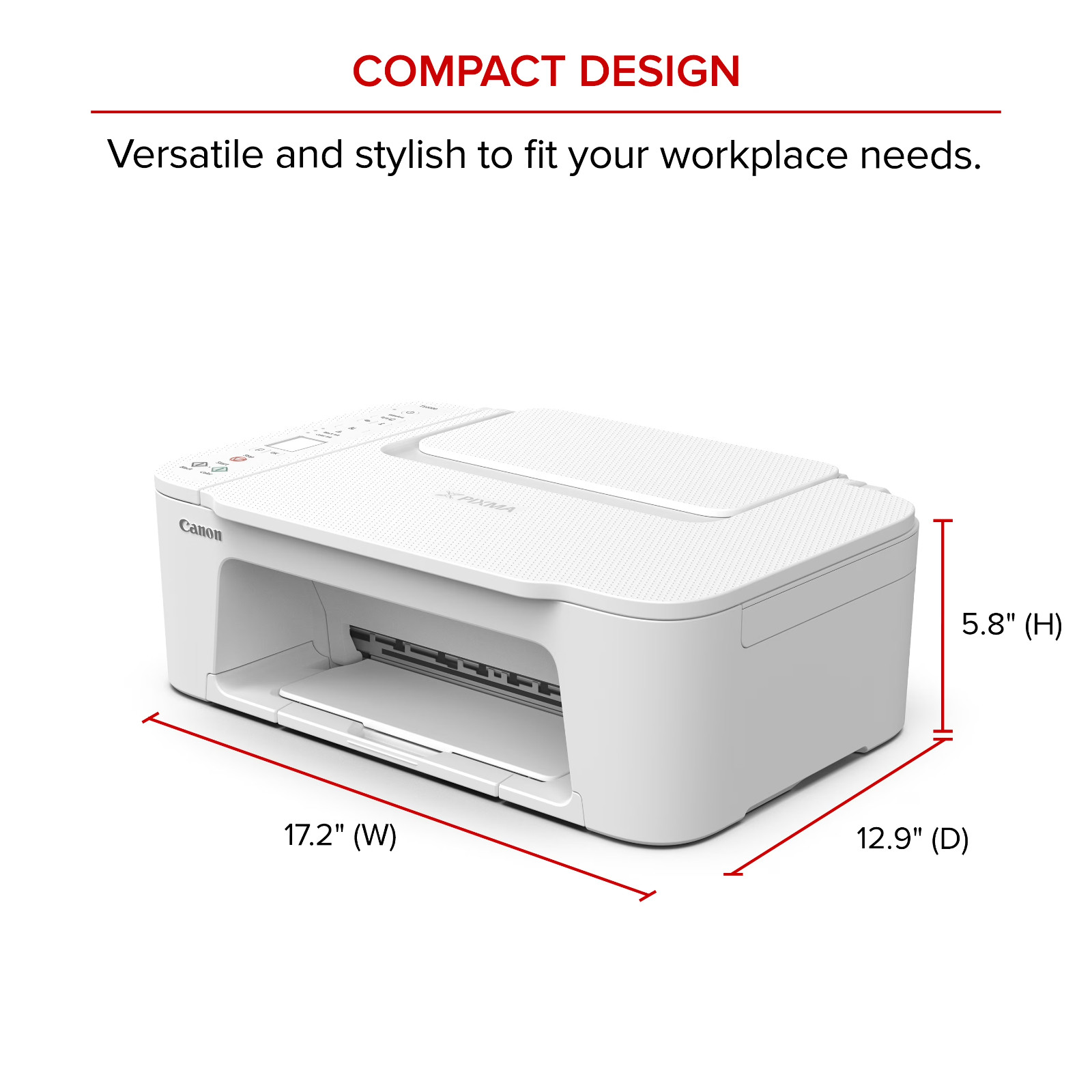Canon PIXMA TS3722 Wireless All-In-One Inkjet Printer for Home Office