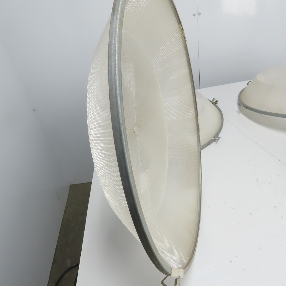 22-1/2″ OD Plastic Light Fixture Lense Cover 4″ Height Lot Of 4