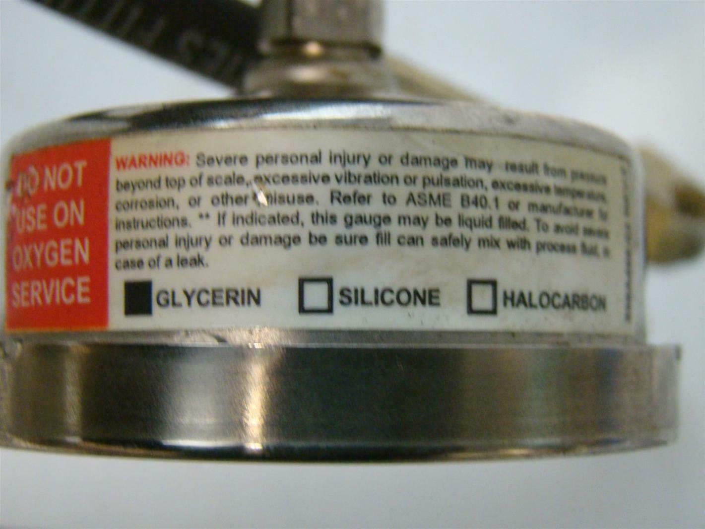 Ashcroft Glycerin Industrial Duralife Gauge 0-200psi AISI 316 Q-8962