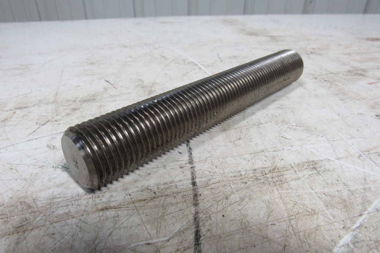 1-1/4″-8x 8″ (OAL 8-1/4″) B8M 316 Stainless Steel Fully Threaded Stud Lot of 5