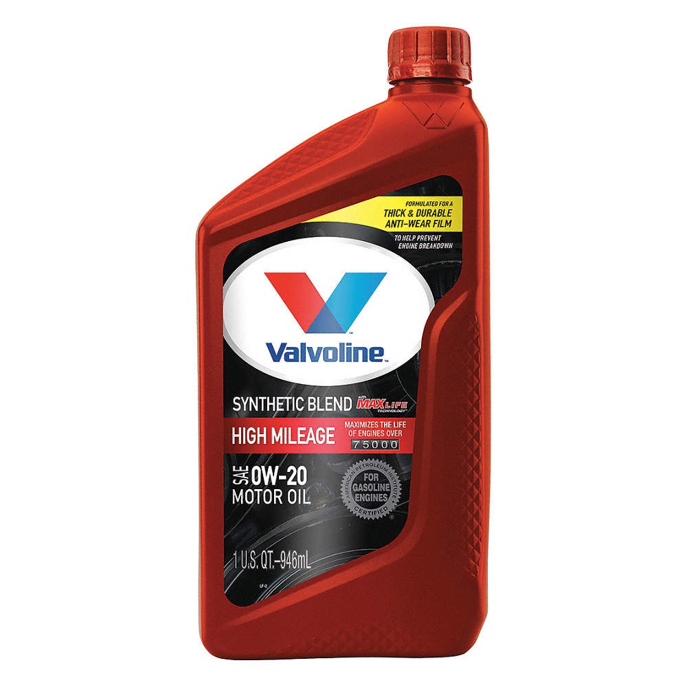 VALVOLINE 833002 Engine Oil,0W-20,Conventional,1qt 46KK46