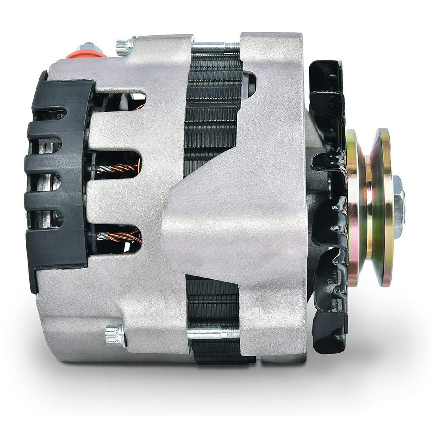 PFM Alternator, CS130, 160 amp, 12V, 1-Wire, Single V-Belt Pulley, Straight M…