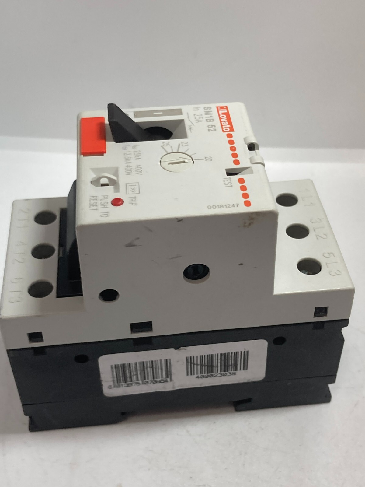 LOVATO 11SM1B52 CIRCUIT BREAKER MOTOR PROTECTION 400V 20-25A NNB