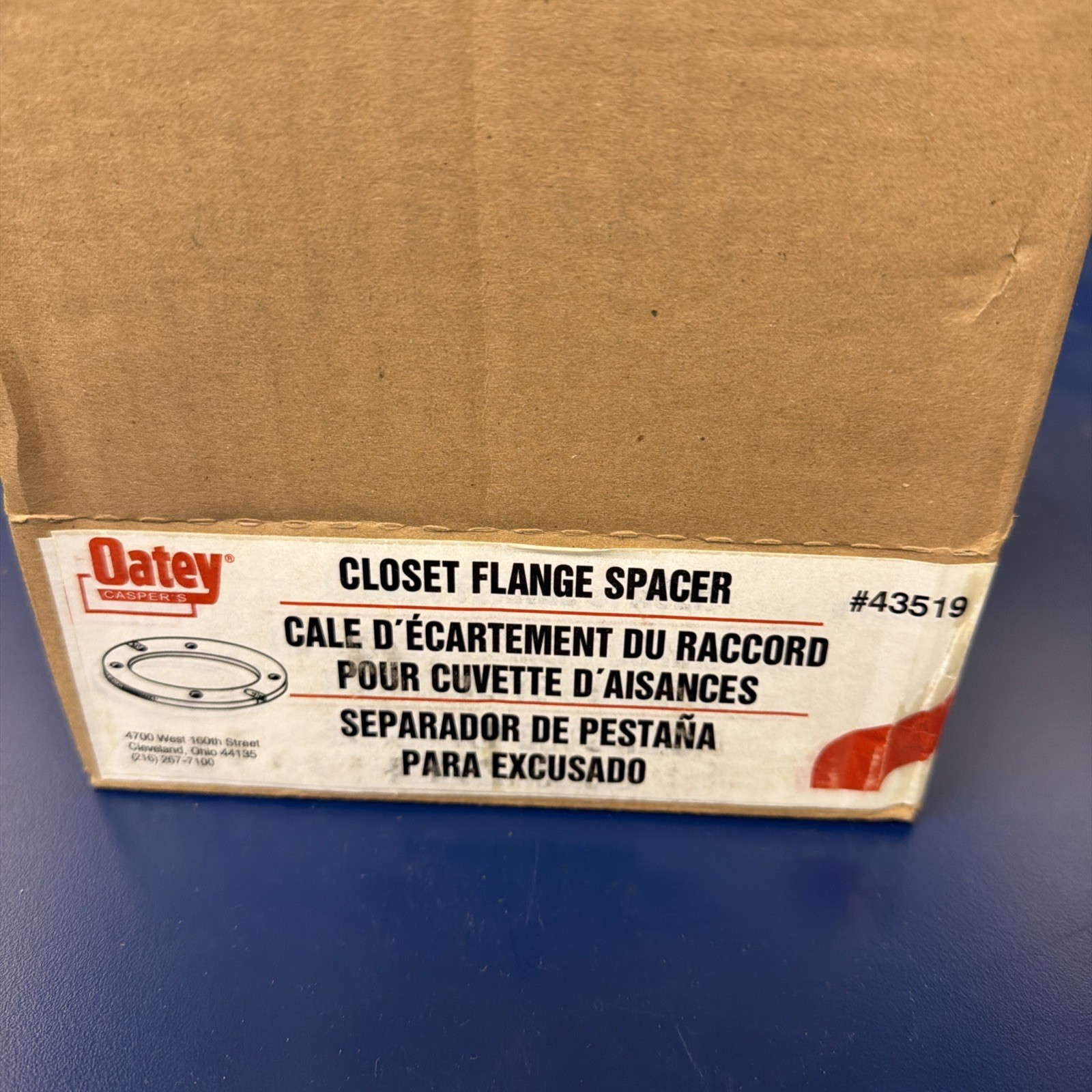 Oatey 43519 Closet Flange Spacer 1/4″ PVC ( Box of 12)