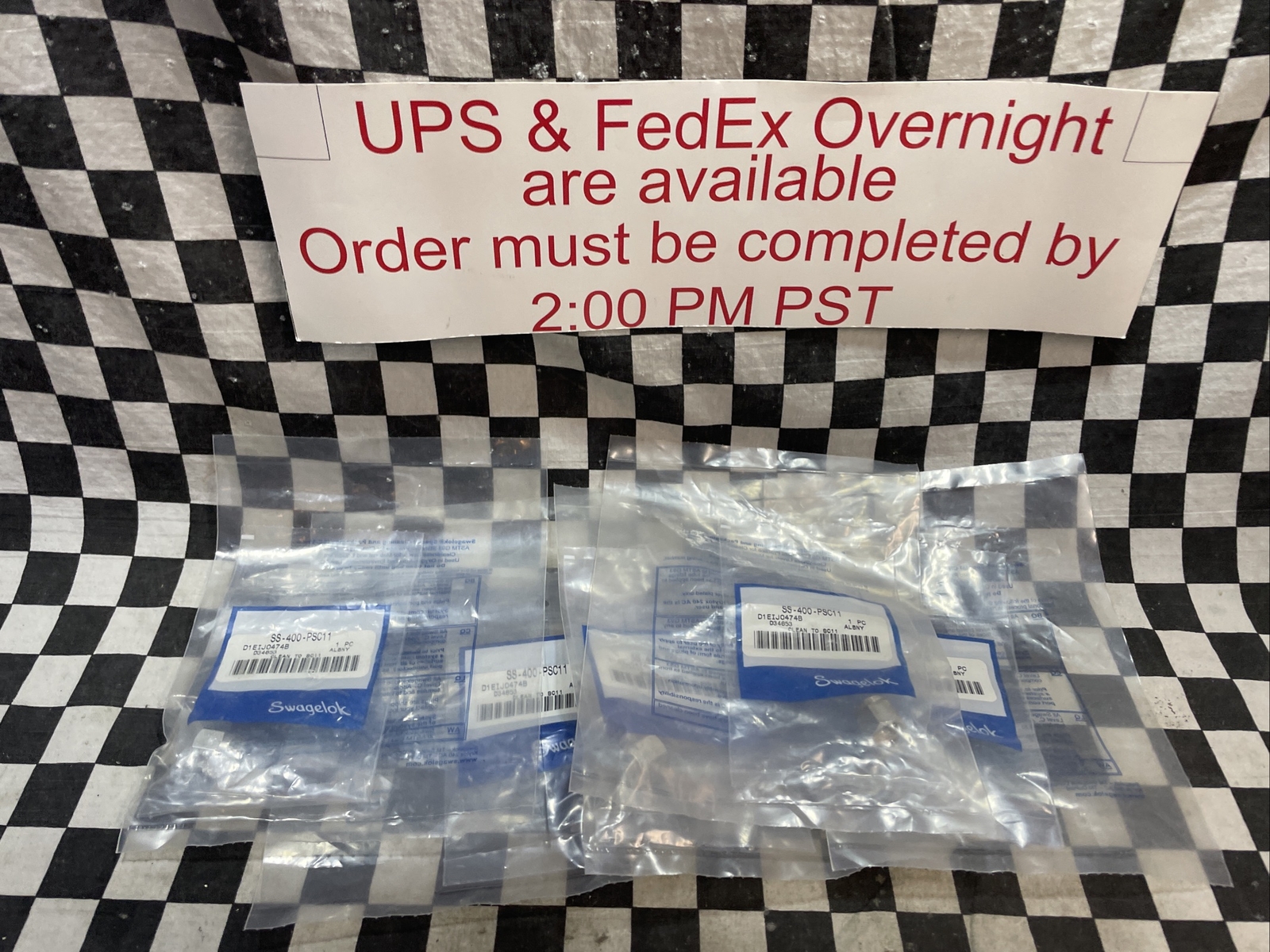 SWAGELOK SS-400-PSC11, SS400PSC11, CAP FOR 1/4″, LOT OF 5, SHIPSAMEDAY#1374V9