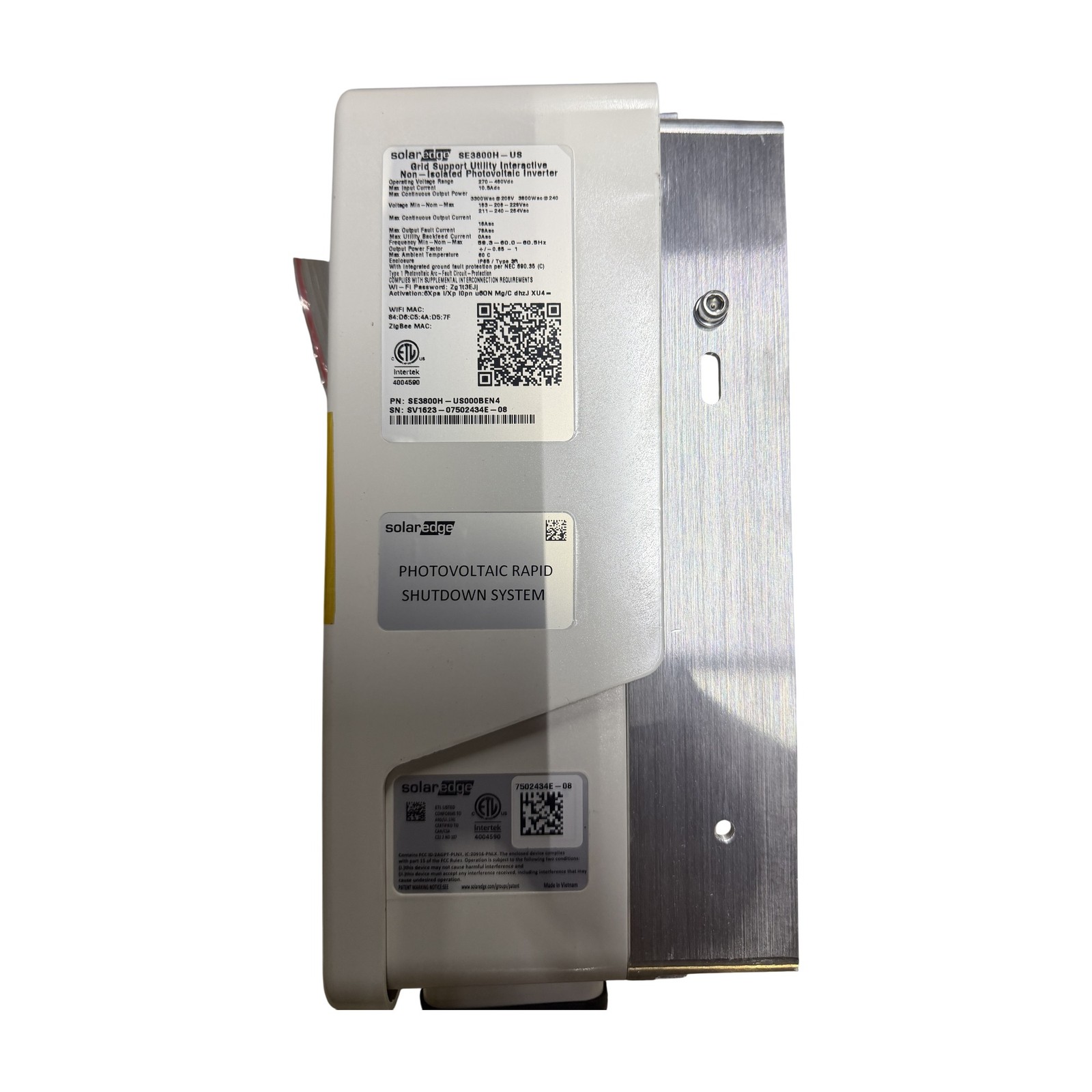 SolarEdge SE3800H-US000BEN4 3800W HD Wave Grid-Tie Solar Inverter EnergyNet