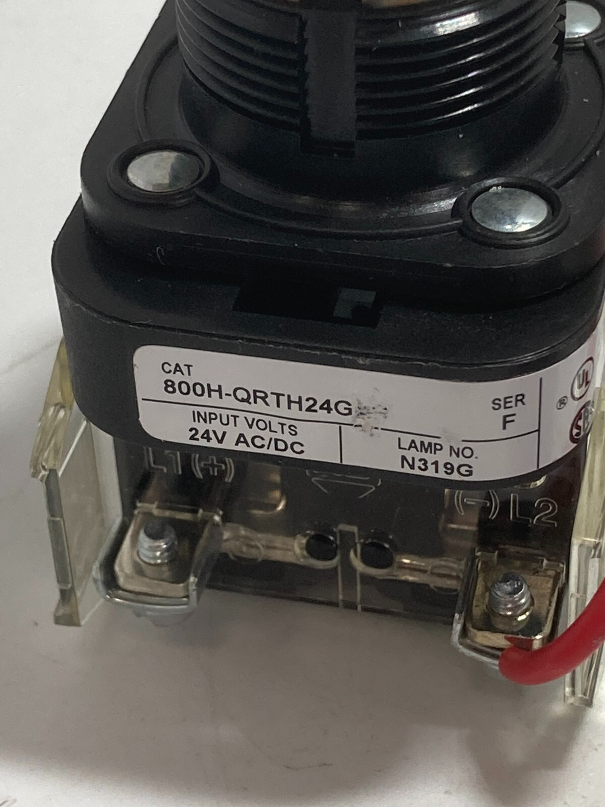 ALLEN BRADLEY 800H-QRTH24G PUSH TO TEST FULL V LED 24V GREEN SER F NNB