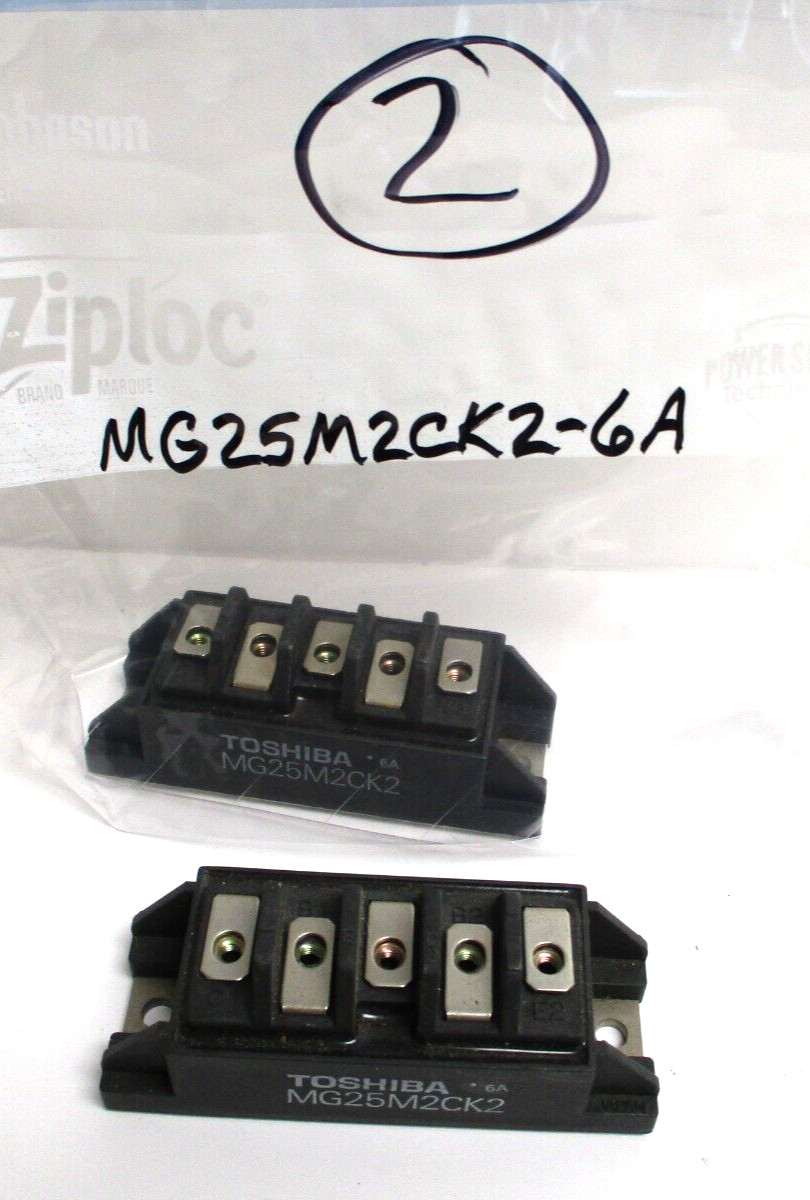 TOSHIBA POWER MODULE, MG25M2CK2-6A , LOT OF 2 , SLIGHTLY USED
