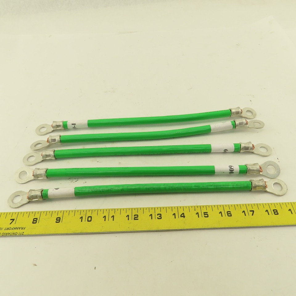 1/0 AWG Stranded Copper Wire Industrial Ground Heavy Duty System 12″ Lot of 5