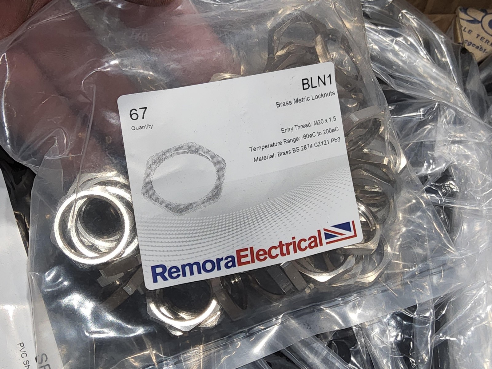 Nickel Plated Gland -051800- Cables 8.0-13.5mm OD + BLN1 M20 Nickel