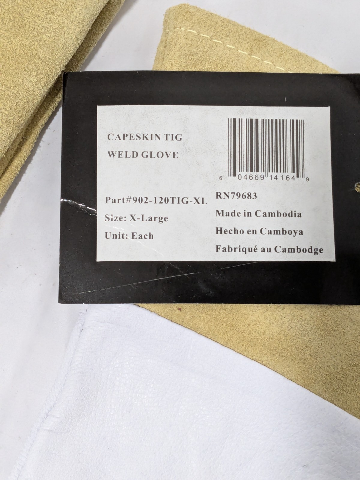 Anchor Capeskin Welding Gloves, X-Large, 4″ Gauntlet Qty 2 Pairs 902-120TIG-XL