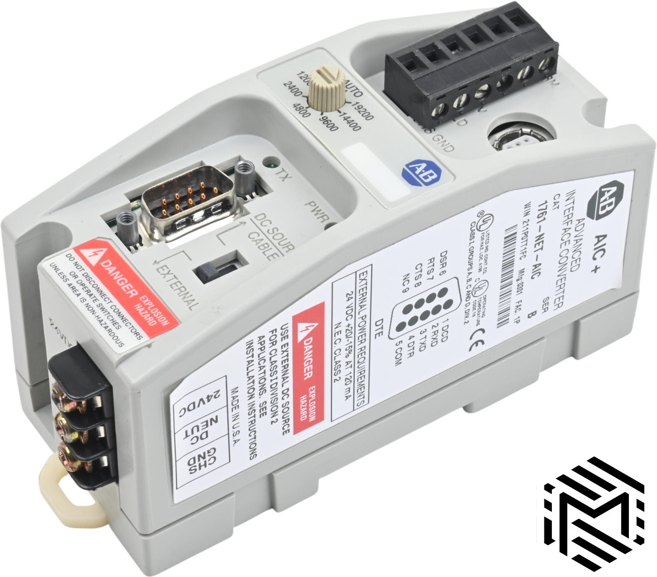 Allen Bradley 1761-NET-AIC Advanced Interface Converter – Series B – 24VDC
