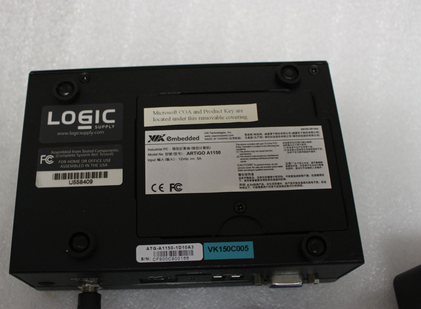 VIA ARTIGO A1150 Industrial Computer ATG-A1150-1D10A3