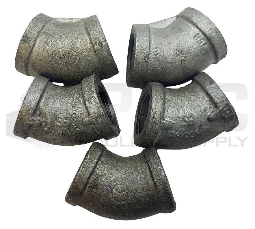LOT OF 5 NEW THAILAND 45° ELBOW PIPE FITTING 3/4” X 3/4”