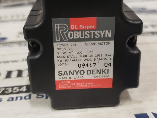 NEW Sanyo Denki Servo Motor – RB2566CT204 – SAM-3050 w/Warranty