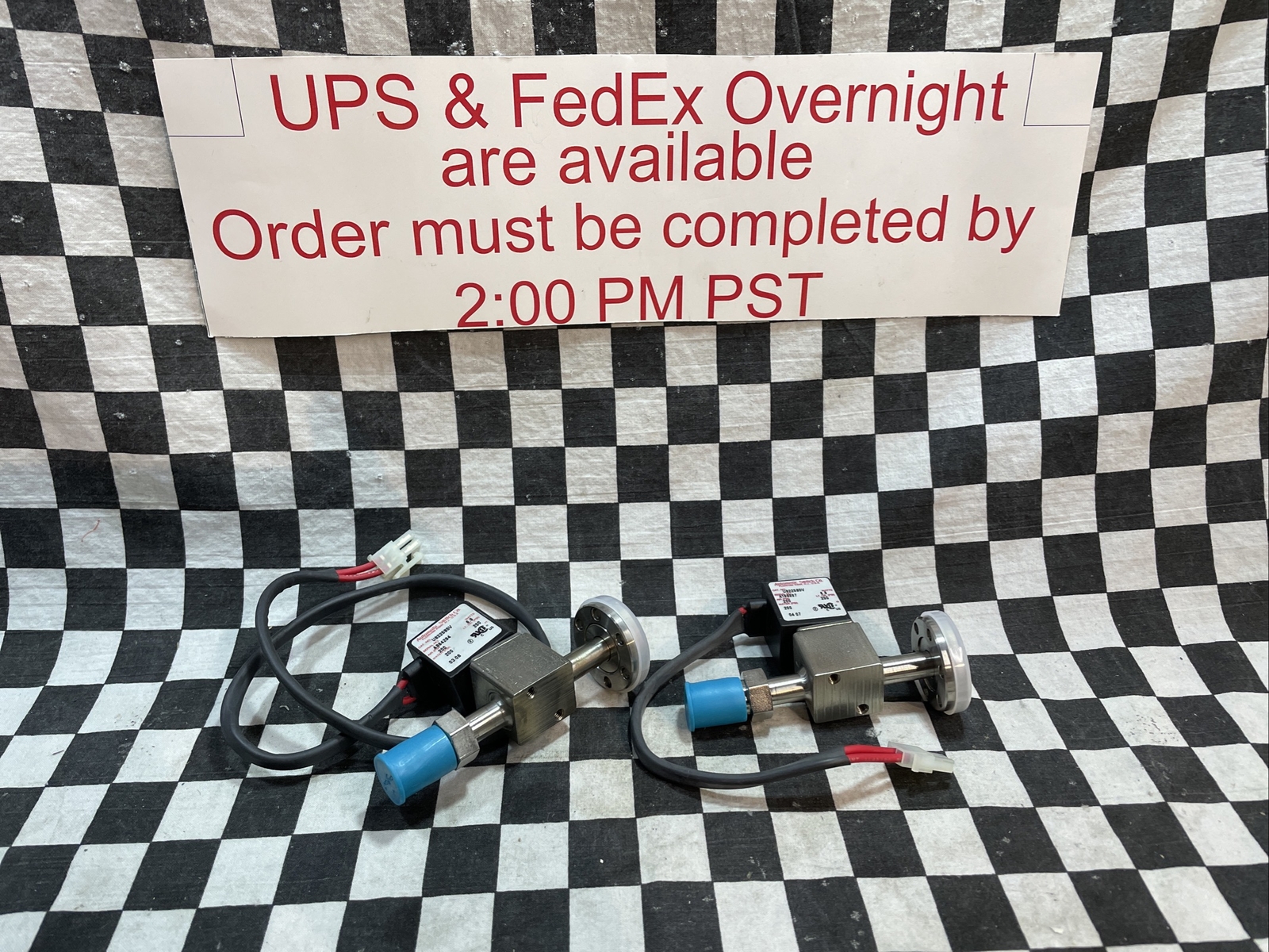 2X, Asco Sub-miniature Solenoid U8225B5V 1/4″ VCR x 1-1/3″ CF, 400115-142D #126G