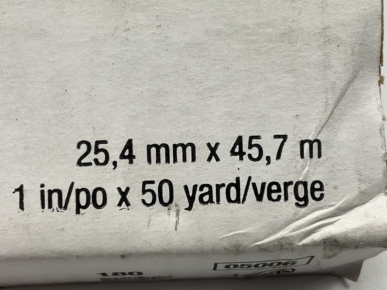 3M 05006 Abrasive Cloth Utility Roll 1 In. X 50 Yd. 180J – J-weight 180 Grit