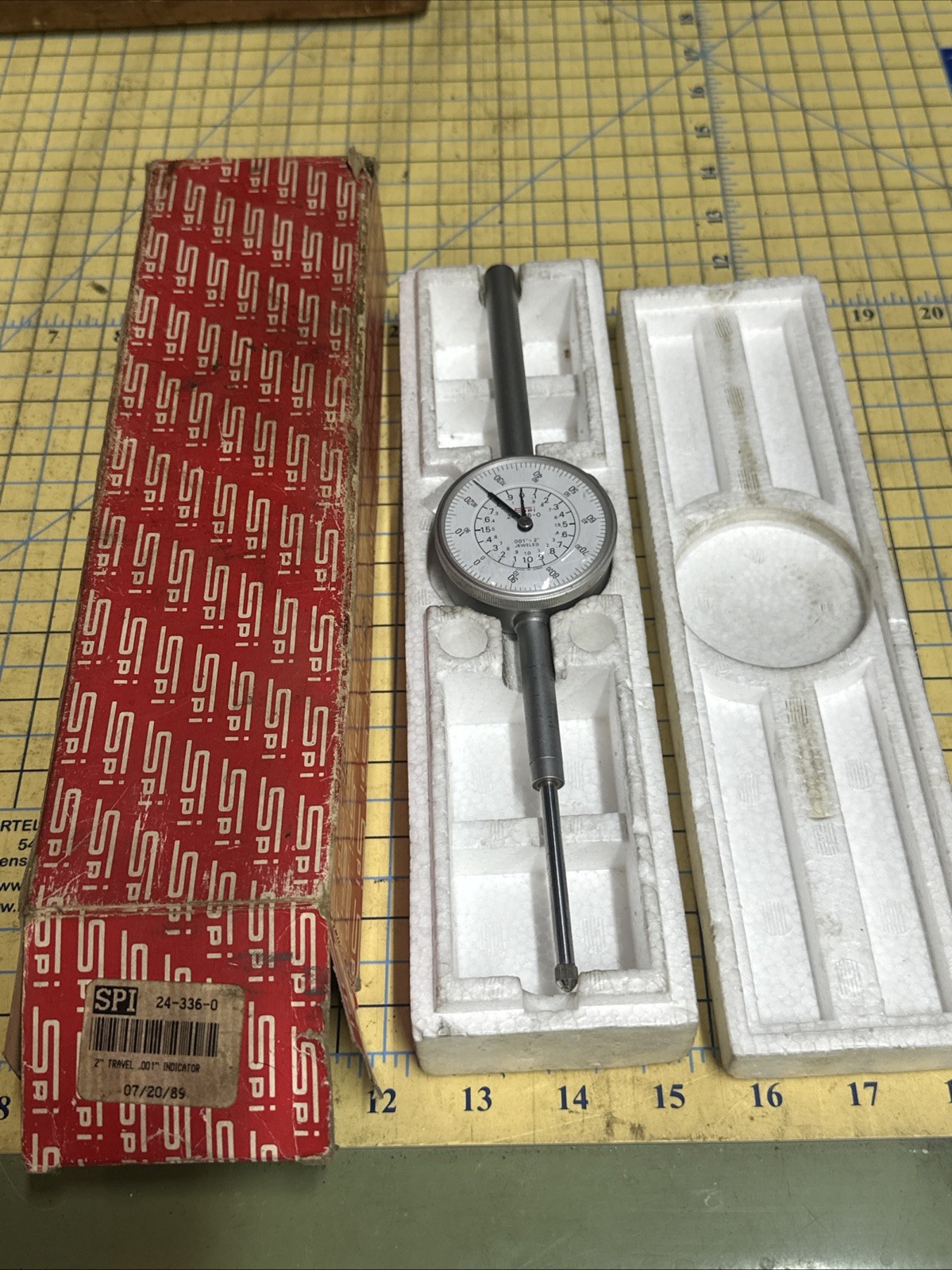 SPI 24-336-0 Dial Indicator 0.001″ – 2.000″ Travel Dial in Box